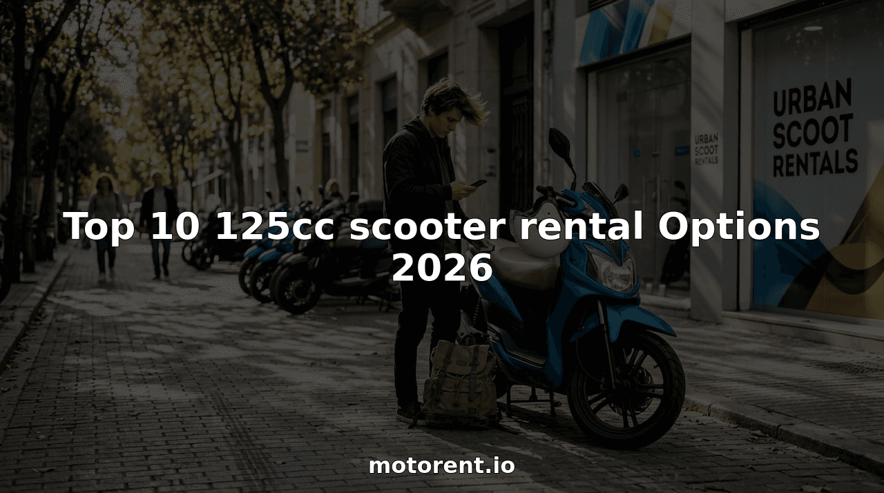Top 10 125cc scooter rental Options 2026